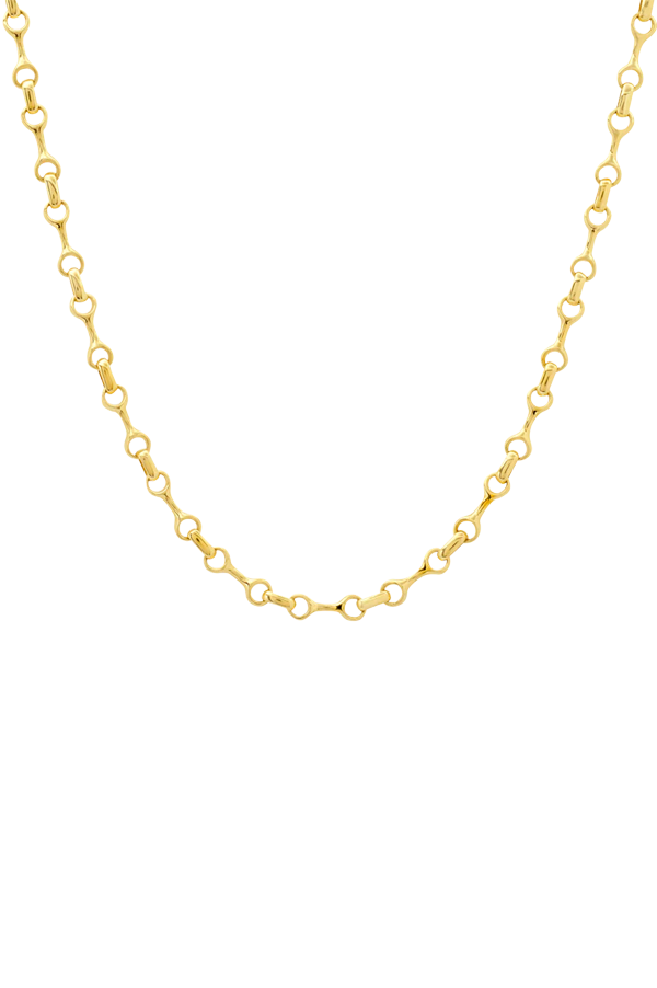 15mm Double Beam Chain Necklace with Tusk Clasp