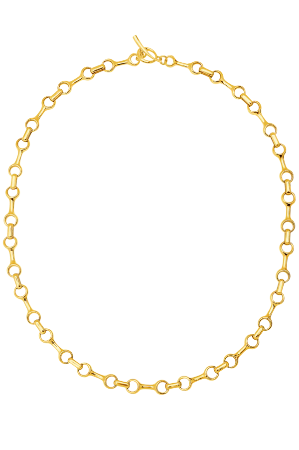 15mm Double Beam Chain Necklace with Tusk Clasp