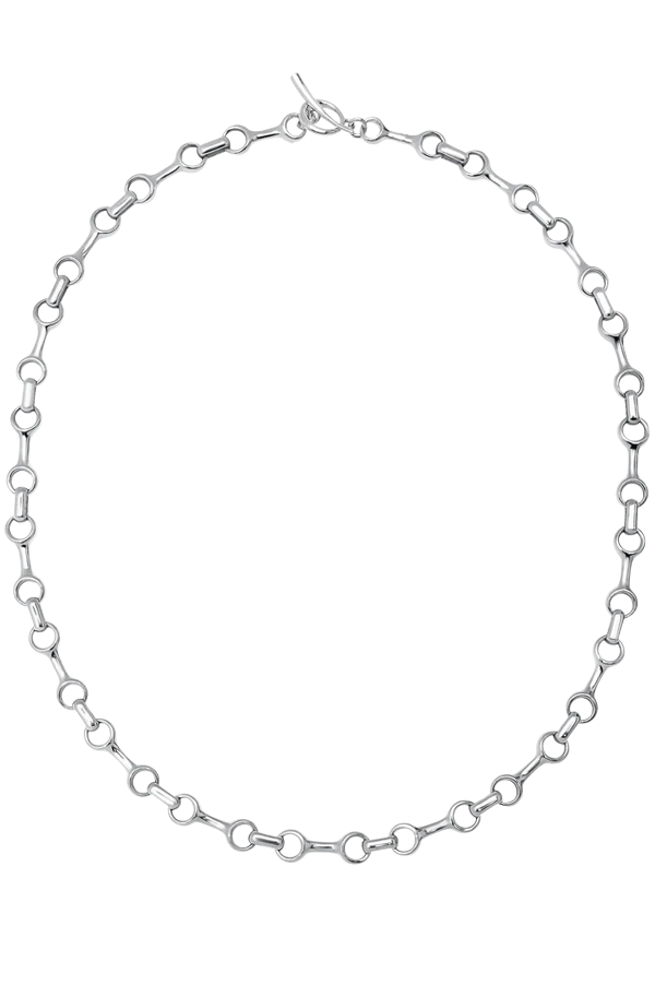 15mm Double Beam Chain Necklace with Tusk Clasp