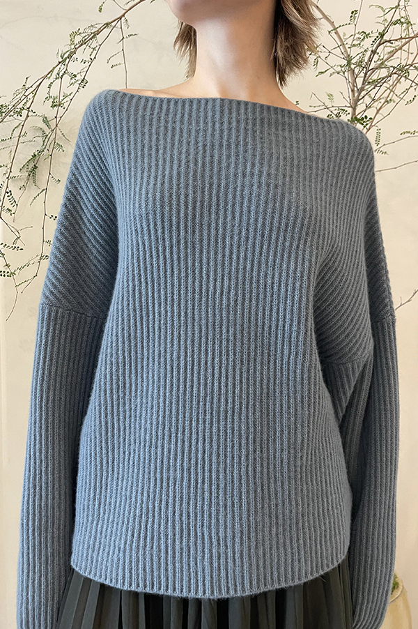 Batwing Ribbed Sweater in Norfolk