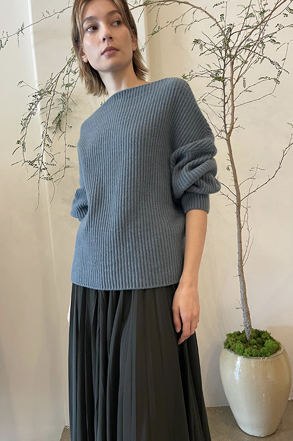 Batwing Ribbed Sweater in Norfolk