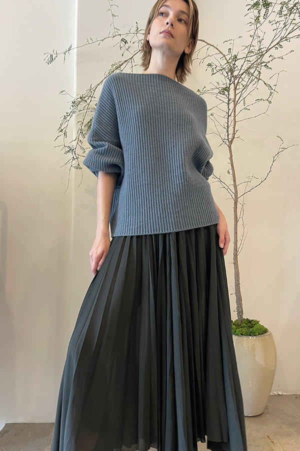 Batwing Ribbed Sweater in Norfolk