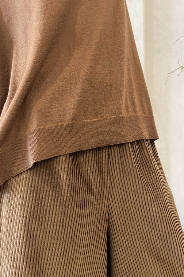 Corduroy Gaucho Pants in Toffee