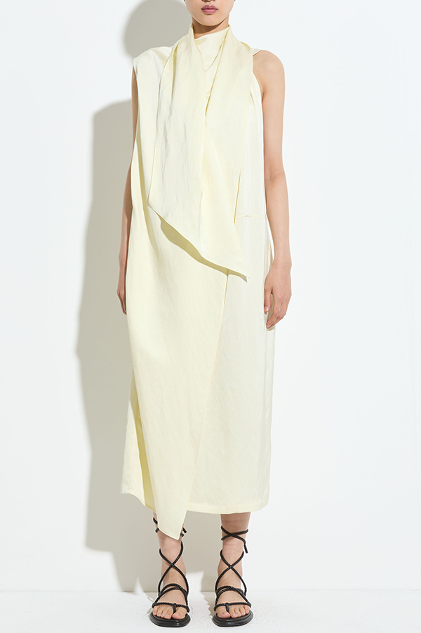 Dera Sleeveless Dress in Vanilla