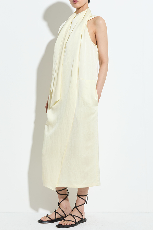 Dera Sleeveless Dress in Vanilla