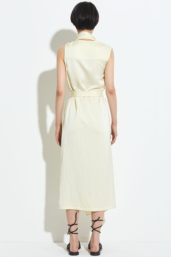 Dera Sleeveless Dress in Vanilla