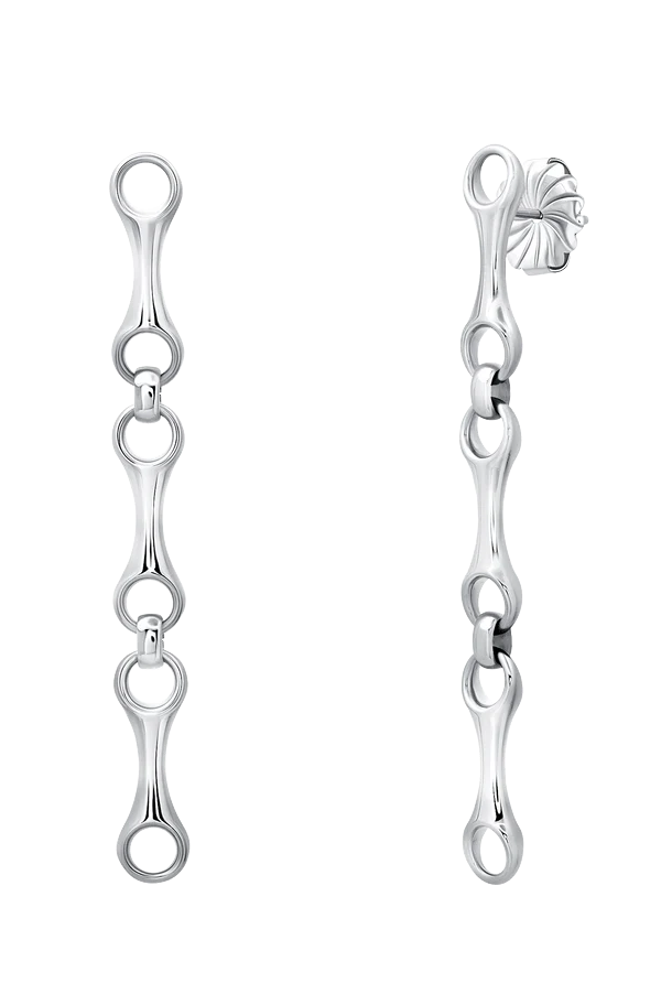 Double Beam Chain Earrings