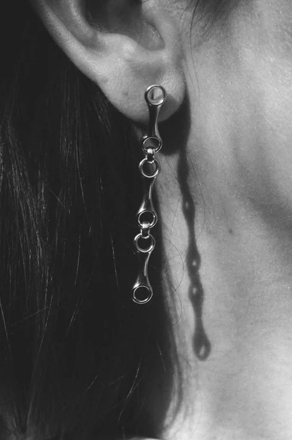 Double Beam Chain Earrings