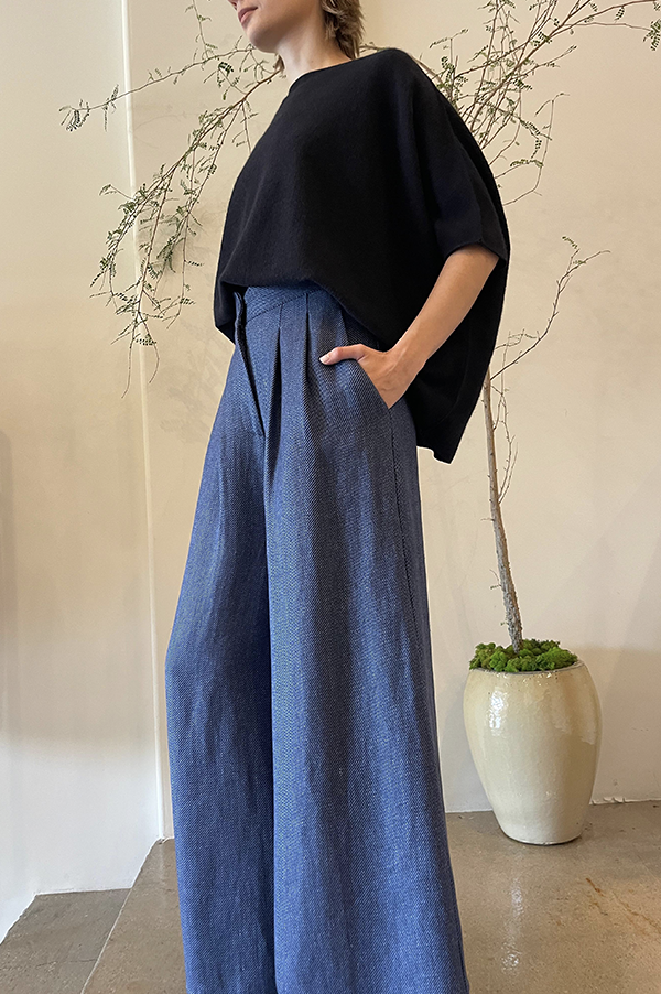 Linen Long Wide Leg Pants