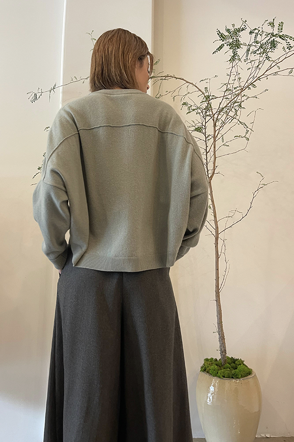 Flannel High Waist Pants in Loden