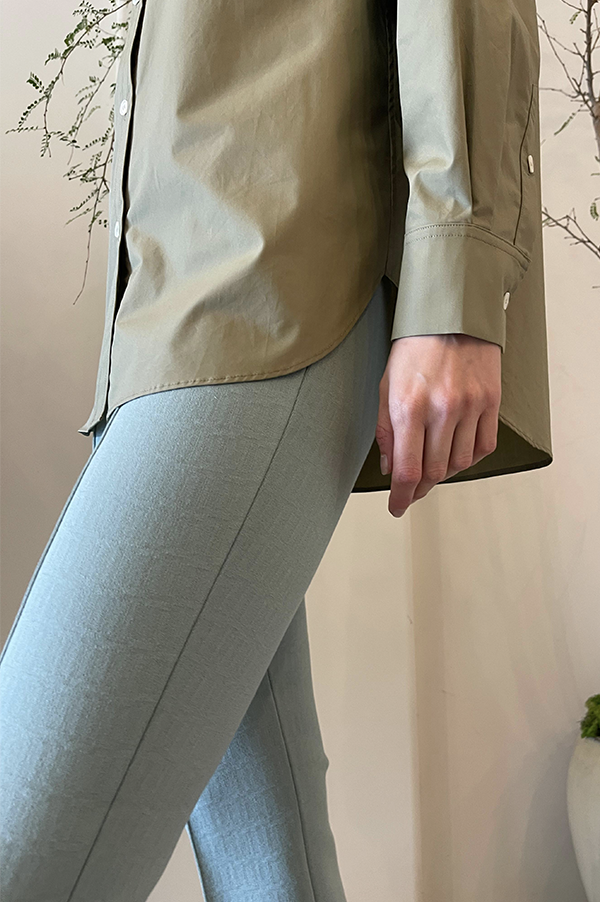 Geo Jacquard Kick Pants In Sage