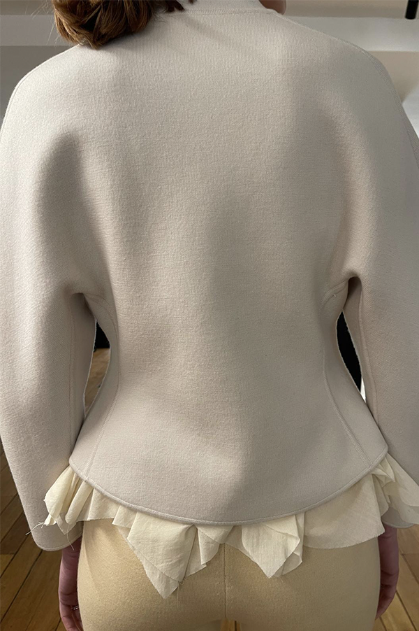 Ashlyn Henry Cardigan. Ashlyn cardigan with peplum. Ashlyn soft merino wool. Ashlyn knit. Ashlyn Fall 2025, Ashlyn sweater. Ashlyn black cardigan. Ashlyn black sweater. Ashlyn noir sweater. Luxurious knit. Black cardigan. Noir cardigan. Des Kohan Ashlyn. Des Kohan Fairfax Ashlyn. Ashlyn West Hollwood. Ashlyn exclusives. Ashlyn winter 2025.