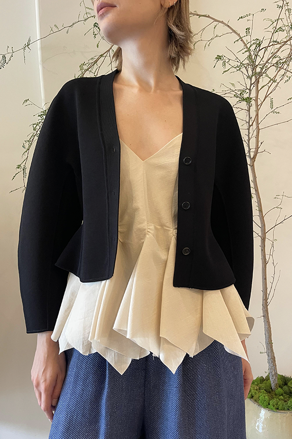 Ashlyn Henry Cardigan. Ashlyn cardigan with peplum. Ashlyn soft merino wool. Ashlyn knit. Ashlyn Fall 2025, Ashlyn sweater. Ashlyn black cardigan. Ashlyn black sweater. Ashlyn  Luxurious knit. Black cardigan. Black cardigan. Des Kohan Ashlyn. Ashlyn Henry Des Kohan Fairfax Ashlyn. Ashlyn West Hollwood. Ashlyn exclusives. Ashlyn winter 2025. n Fall 2025. Ashlyn winter 2025. Ashlyn CFDA nominee. Des Kohan Ashlyn. Des Kohan exclusive Ashlyn. Des Kohan Los Angeles. Ashlyn Park. Ashlyn button down sweater noir. 