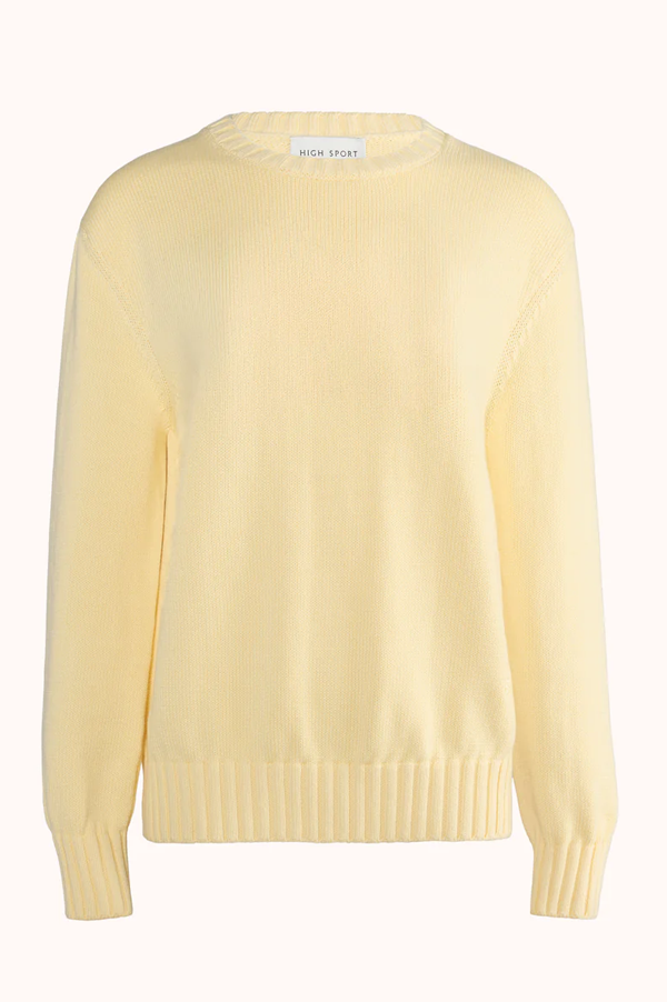 Jordan Sweater in Pale Yellow