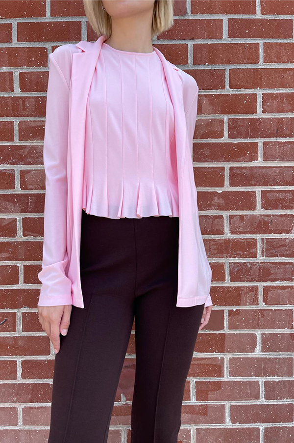 Kelly Sleeveless Top in Peony Pink