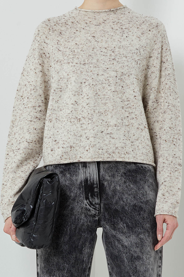 Kulele Speckled Sweater in Speckled Ecru