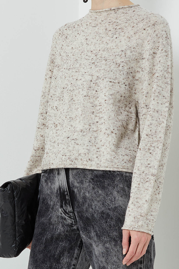 Kulele Speckled Sweater in Speckled Ecru