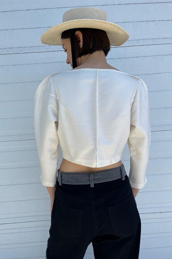  Palace Blouse in cream Chelsea Mak