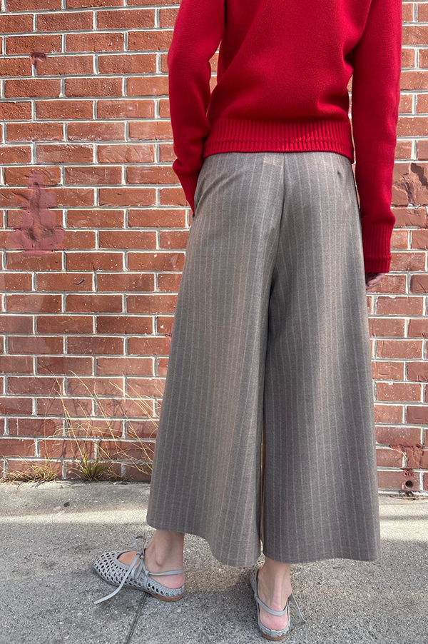 High Waist Pants in Stripe