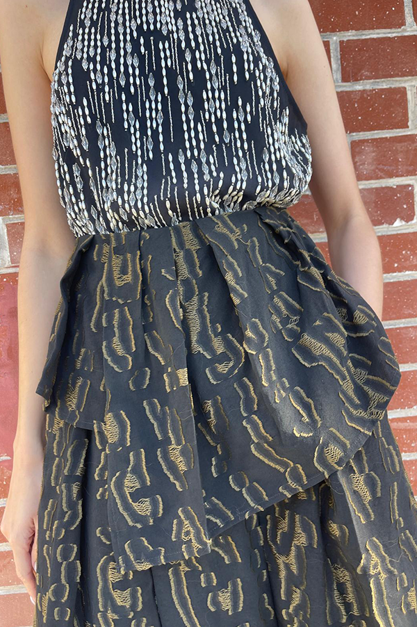 Sukuti Skirt in Black Gold