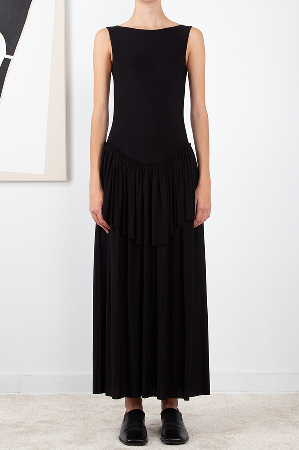 Teriot Jersey Dress in Black