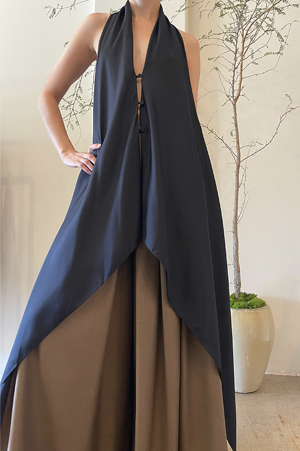 Trini Sleeveless Top in Navy (Sold Out)