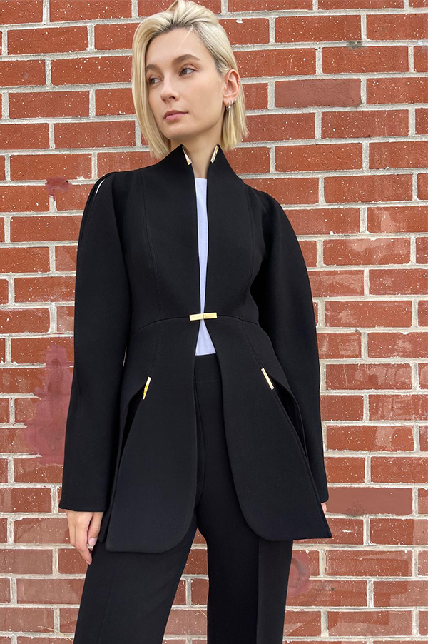 Wide Sleeve Jacket in Black