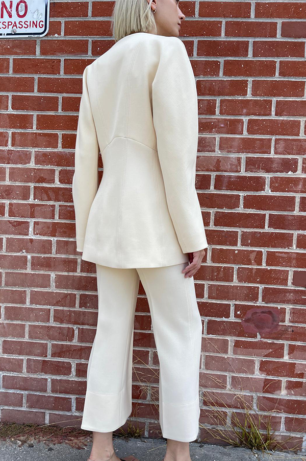 Wide Sleeve Jacket in Cream