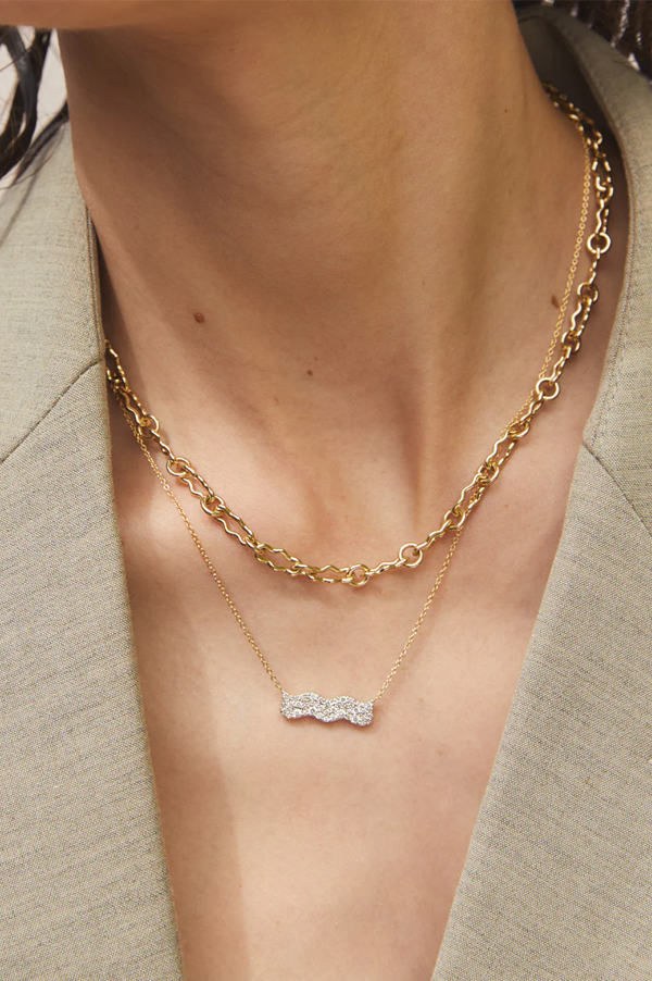 Diamond Form Bar Necklace