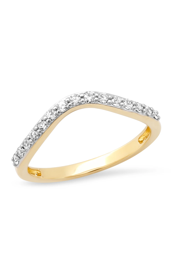 Diamond Contour Ring