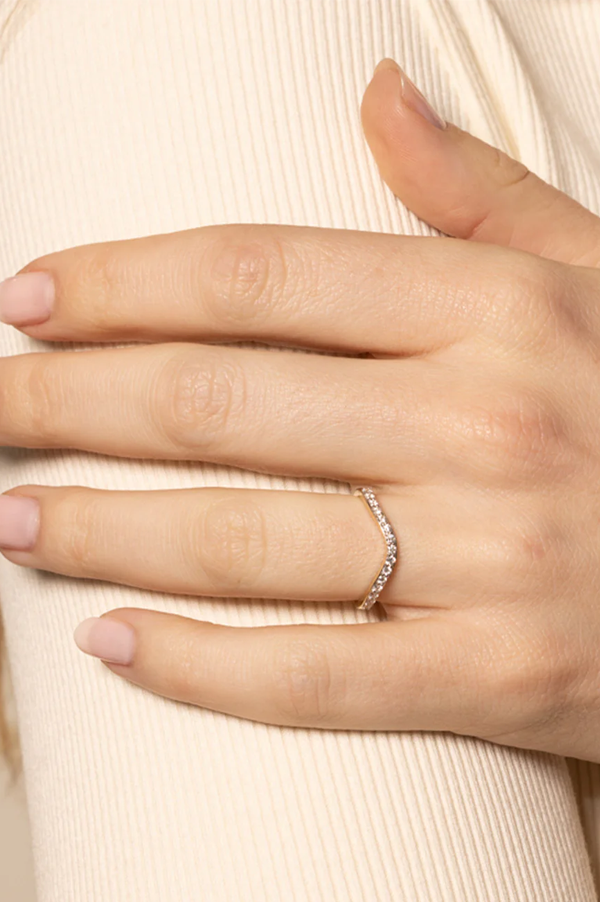 Diamond Contour Ring