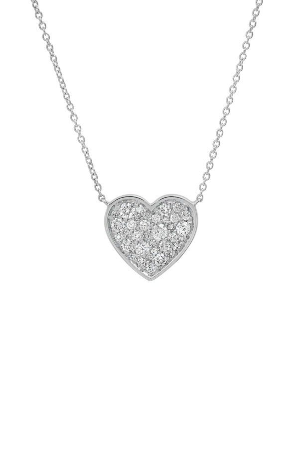 Diamond Bezel Set Heart Necklace