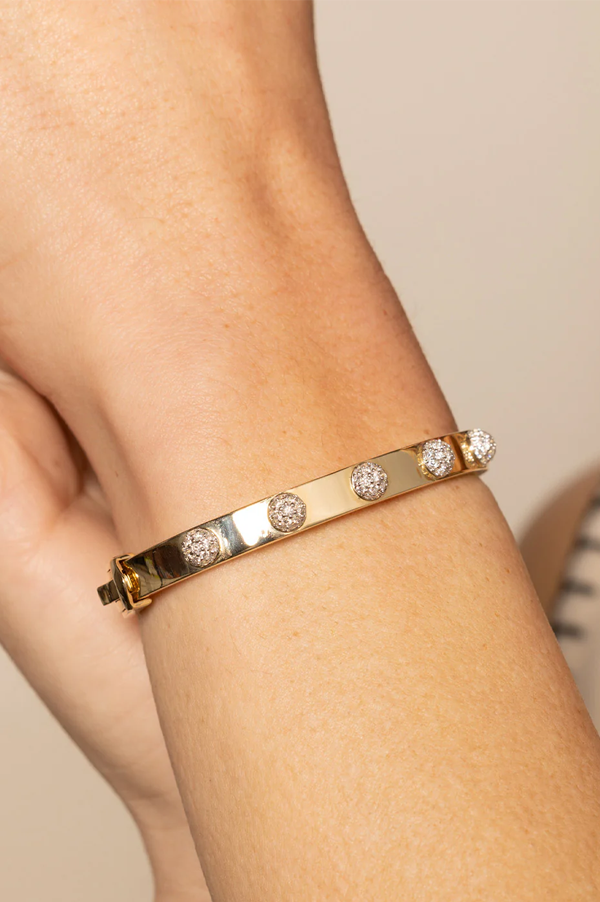 Diamond Orb Bangle