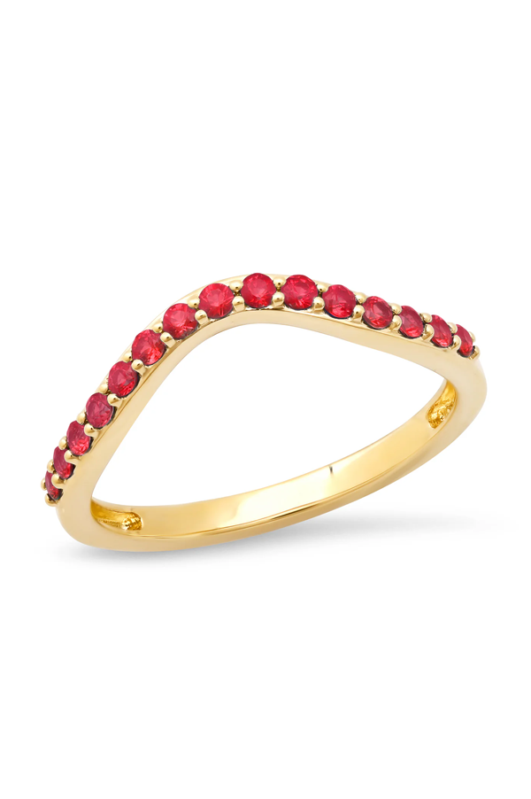 Ruby Contour Ring