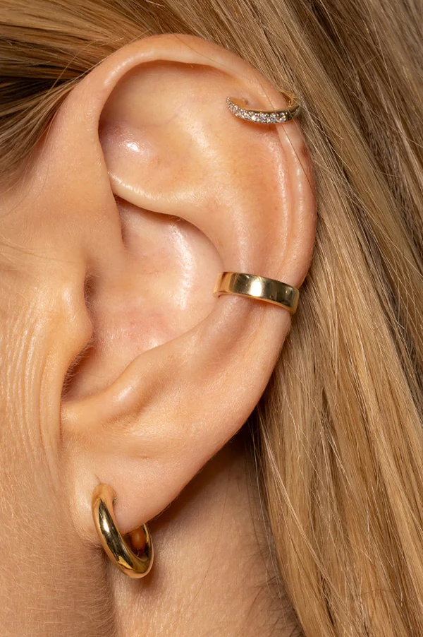 Wide Gold Ear Cuff