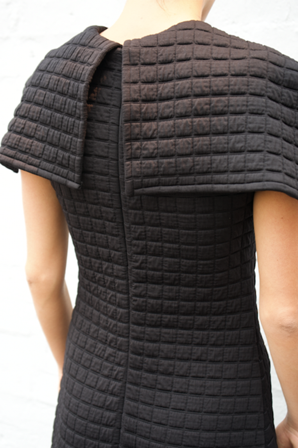 Sid Neigum Quilted Knit Dress In Black