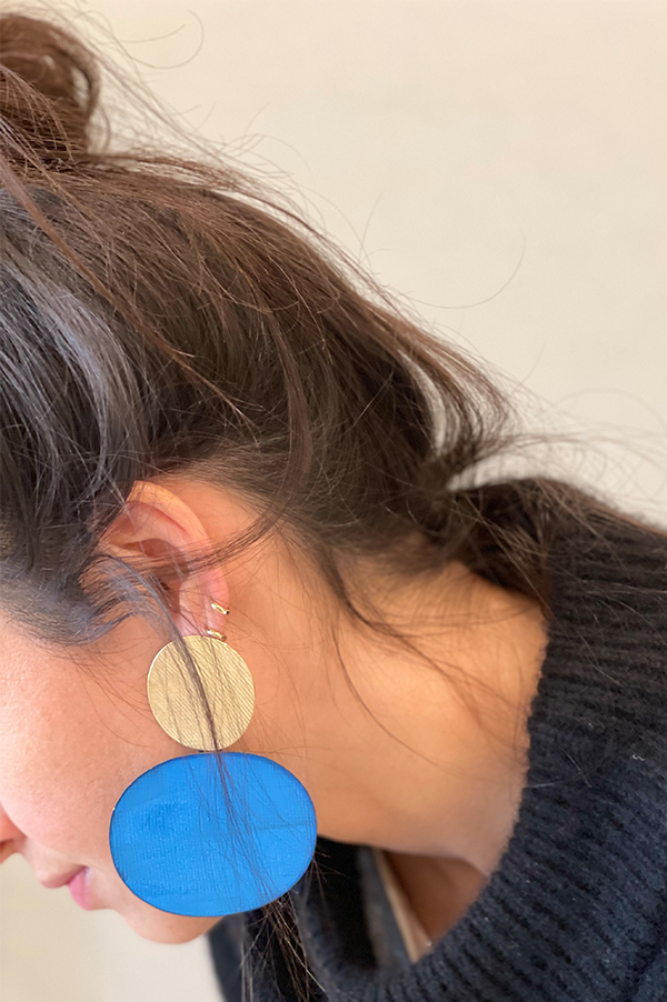 Skye Blue Gold Earrings (Sold Out)