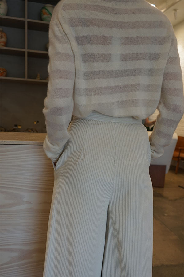 Milk Stripe Sweater