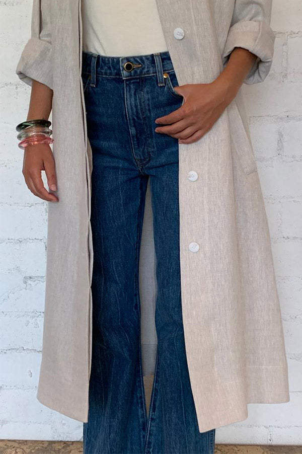 Hemp Slit Back Duster