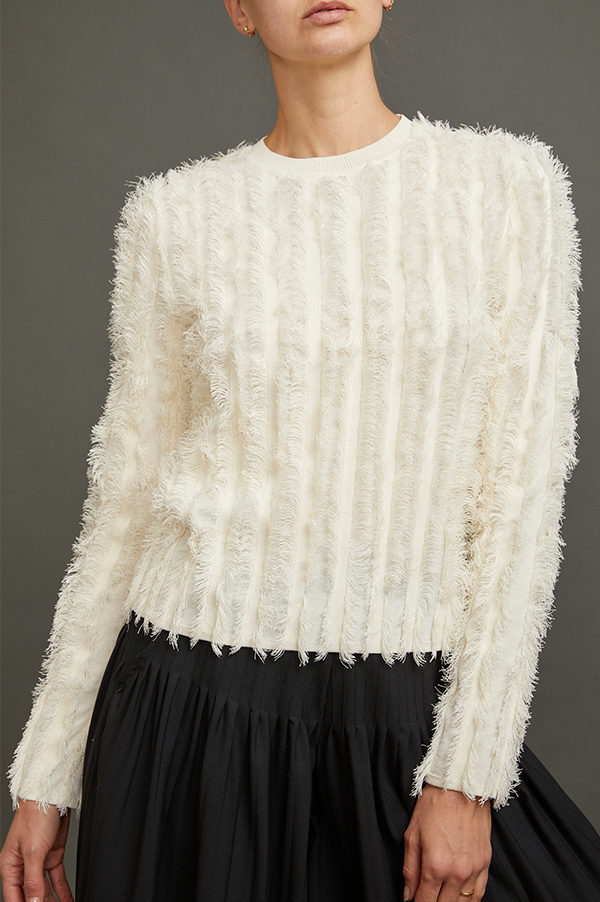 Karrie Fringe Knit Sweater (Sold Out)
