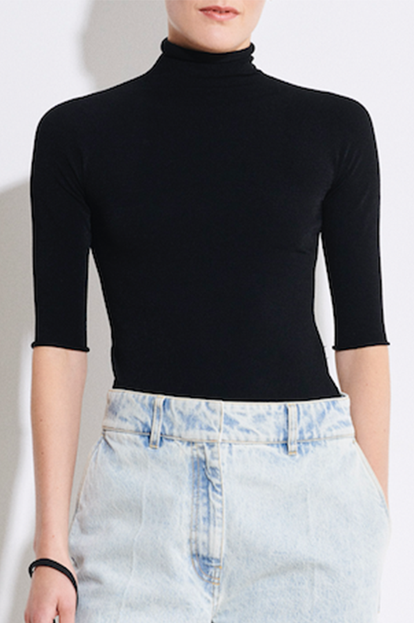 Kiyomi Whole Garment Top in Black (Sold Out)