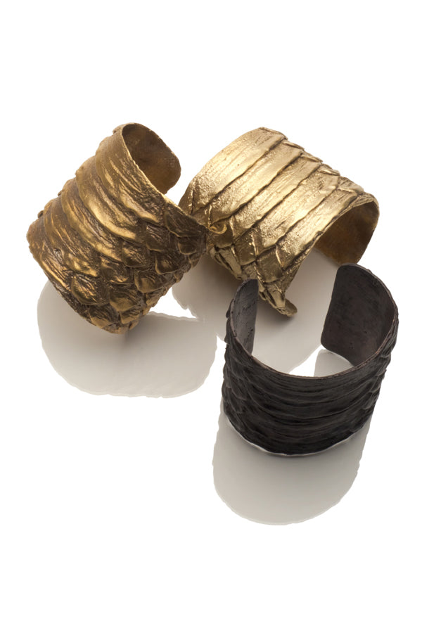 Brass Python Cuff Bracelet