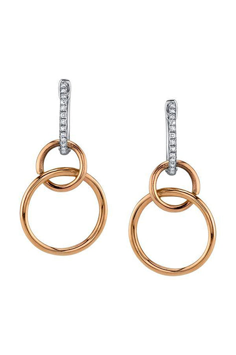 Chain Earrings with White Pavé (Sold Out)