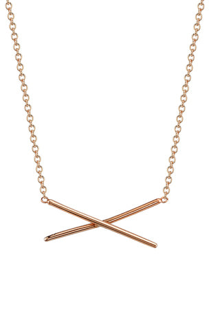 Gabriela Artigas 14k gold X necklace