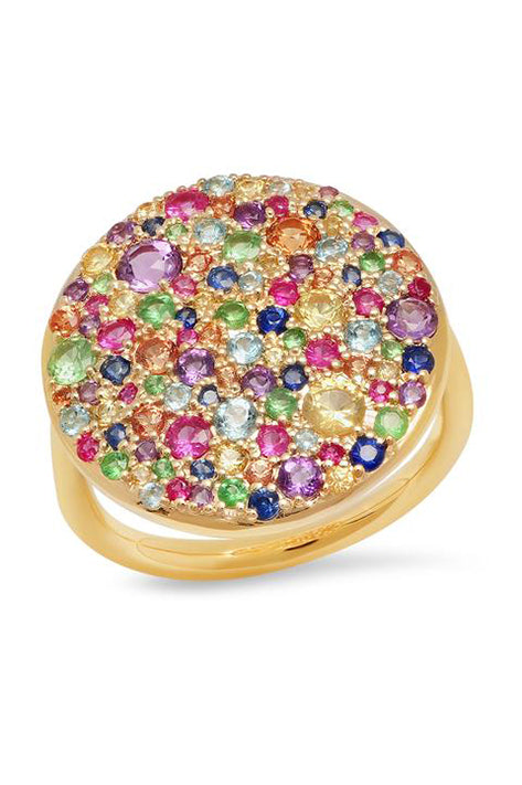 Multi Colored Cluster Ring