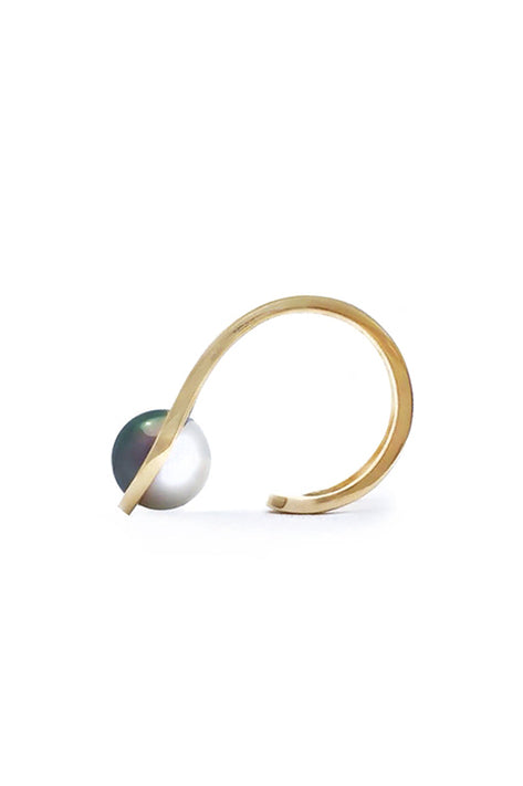 Nataf joaillerie 14k Spiral Pearl Ring